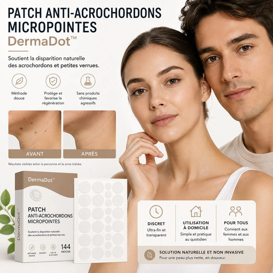 DermaDot™ | Natuurlijke Pleister Tegen Fibromen & Wratten