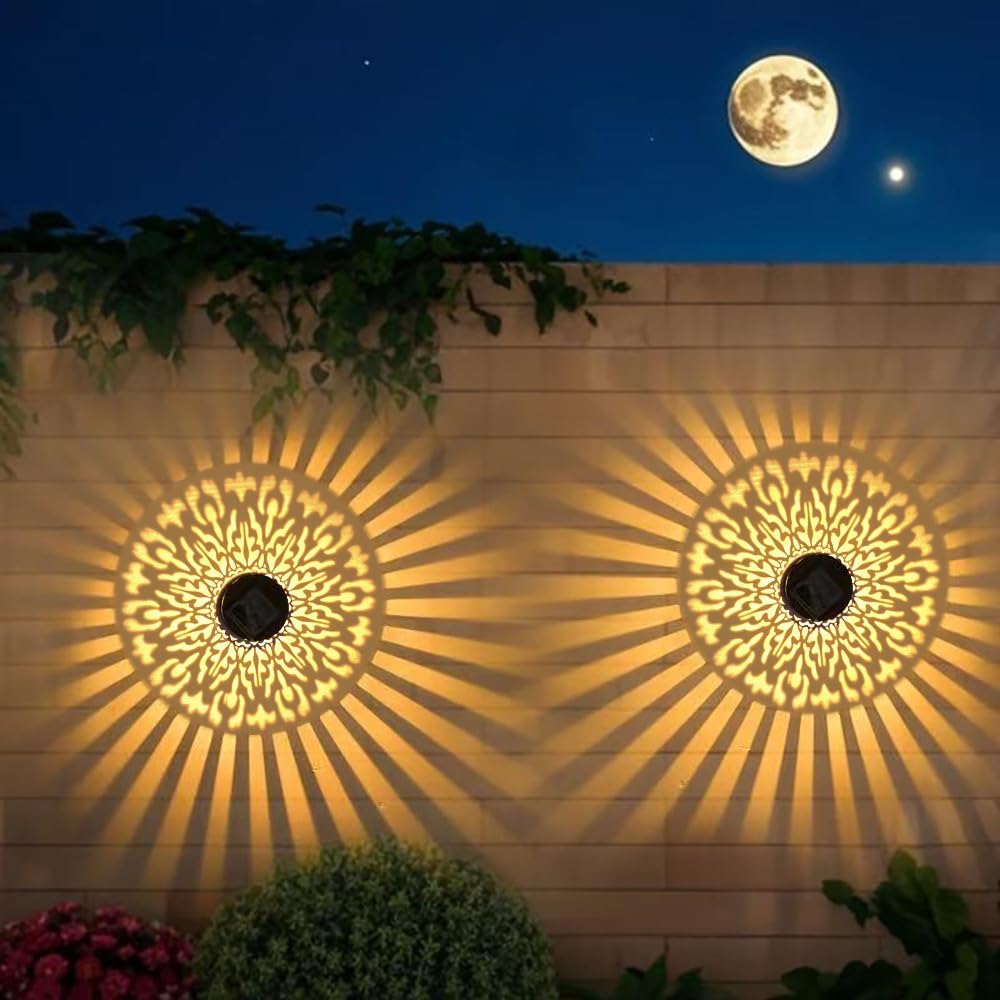 Mandala Glow — Éclairage de jardin solaire d'ambiance