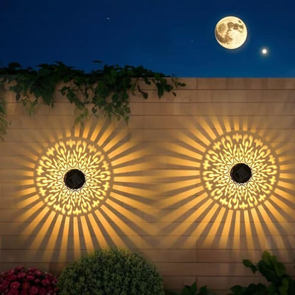 Mandala Glow — Éclairage de jardin solaire d'ambiance