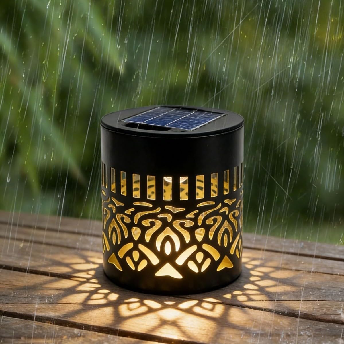 Mandala Glow — Éclairage de jardin solaire d'ambiance