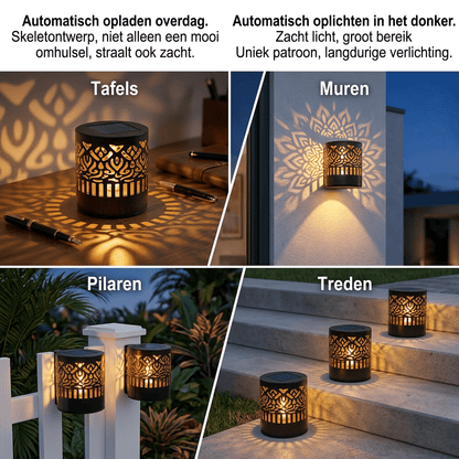 Mandala Glow — Éclairage de jardin solaire d'ambiance