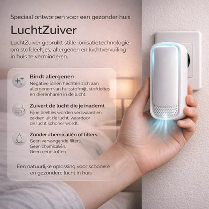LuchtZuiver – De l'air pur à la maison, sans filtres ni complications